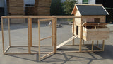 YES4PETS XXXL Chicken Coop Rabbit Guinea Pig Hutch Ferret Hen Cat Kitten House - Rear View