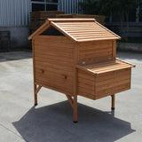 YES4PETS XL Chicken Coop Rabbit Hutch Cage Hen Chook House - 45-Degree Angle