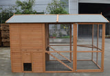 YES4PETS XXXL Walk-in Chicken Coop Rabbit Guinea Pig Hutch Ferret Hen Cat House - Close-Up Angle