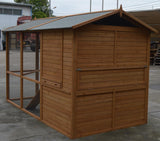 YES4PETS XXXL Walk-in Chicken Coop Rabbit Guinea Pig Hutch Ferret Hen Cat House - Low Angle