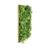 YES4HOMES 3D Green Artificial Plants Wall Panel Flower Wall With Frame Vertical Garden UV Resistant 50X100CM - Front View