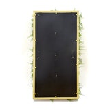 YES4HOMES 3D Green Artificial Plants Wall Panel Flower Wall With Frame Vertical Garden UV Resistant 50X100CM - Top-Down View