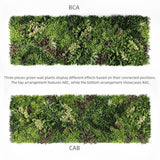 YES4HOMES 3 SQM Artificial Plant Wall Grass Panels Vertical Garden Foliage Tile Fence 1X1M - Side View