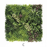 YES4HOMES 3 SQM Artificial Plant Wall Grass Panels Vertical Garden Foliage Tile Fence 1X1M - Rear View