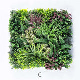 YES4HOMES 3 Artificial Plant Wall Grass Panels Vertical Garden Foliage Tile Fence 50X50 CM - 45-Degree Angle