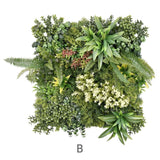 YES4HOMES 3 Artificial Plant Wall Grass Panels Vertical Garden Foliage Tile Fence 50X50 CM - Side View