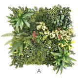 YES4HOMES 3 Artificial Plant Wall Grass Panels Vertical Garden Foliage Tile Fence 50X50 CM - 45-Degree Angle