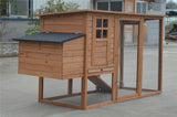 YES4PETS Large Chicken Coop Rabbit Hutch Cat Ferret Cage Hen Chook House - Rear View