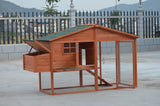 YES4PETS XL Chicken Coop Rabbit Guinea Pig Hutch Ferret Hen House - Top-Down View