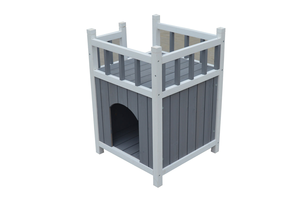 YES4PETS Cat Shelter Condo with Escape Door Rabbit Kitty Dog House Cave