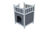 YES4PETS Cat Shelter Condo with Escape Door Rabbit Kitty House Cave - Side View