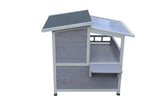 YES4PETS Rabbit Hutch Cat House Outdoor Wooden Shelter Condo Small Dog Enclosure