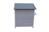 YES4PETS 2 Story Outdoor Cat Shelter Condo with Escape Door Rainproof Kitty House - Side View