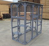YES4PETS XXL Pet Cat Bird Shelter Condo with Escape Door Wooden Kitten Cage House - Top-Down View