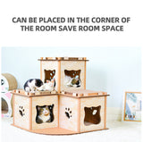 YES4PETS Cat Cardboard House Tower Condo Scratcher Pet Post Pad Mat Furniture - Extra Image