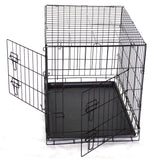 YES4PETS 42' Collapsible Metal Dog Cat Puppy Rabbit Puppy Crate Cage - Front View