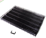 YES4PETS 42' Collapsible Metal Dog Puppy Crate Cat Rabbit Cage With Divider - 45-Degree Angle