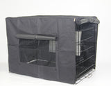 YES4PETS 48' Portable Foldable Dog Cat Rabbit Collapsible Crate Pet Cage Cover Mat - Front View