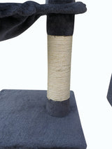 YES4PETS 100 cm Grey Kitten Cat Scratching Post Tree Scratcher House - Extra Image
