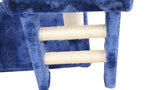 YES4PETS 100 cm Blue Cat Scratching Post Tree  Scratcher House - 45-Degree Angle