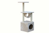 YES4PETS 112 cm Beige Cat Kitten Scratching Post Tree Scratcher Pole - Front View