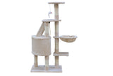 YES4PETS 120 cm Multi level Cat Kitten Scratching Post Tree-Beige - Side View