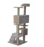 YES4PETS 130 cm Beige Cat Scratching Post Tree Scratcher Pole-Beige, image 4