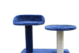 YES4PETS 130 cm Blue Cat Scratching Post Tree  Scratcher Pole-Blue - Side View