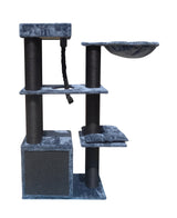 YES4PETS 33kg 160 cm XL Multi Level 14cm Thick Cat Scratching Post Tree Scratcher Pole- Grey - Side View