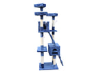YES4PETS 170cm Cat Scratching Post Tree Post House Tower with Ladder Furniture Blue - Front View