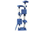 YES4PETS 170cm Cat Scratching Post Tree Post House Tower with Ladder Furniture Blue - Side View