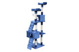 YES4PETS 170cm Cat Scratching Post Tree Post House Tower with Ladder Furniture Blue - Top-Down View
