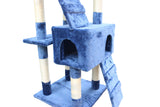 YES4PETS 170cm Cat Scratching Post Tree Post House Tower with Ladder Furniture Blue - Close-Up Angle