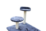 YES4PETS 170cm XL Multi Level Cat Scratching Post Tree Post Furniture House Tower - Grey - Rear View