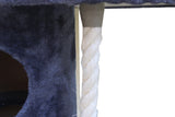 YES4PETS 170cm XL Multi Level Cat Scratching Post Tree Post Furniture House Tower - Grey - Close-Up Angle