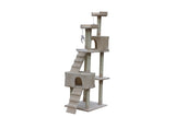 YES4PETS 180 cm Cat Kitten Scratching Post Tree W ladder-Beige - Side View
