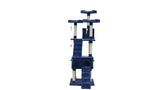 YES4PETS 180 cm Cat Kitten Scratching Post Tree W ladder-Blue - Top-Down View