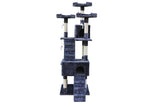 YES4PETS 180 cm Cat Kitten Scratching Post Tree W ladder-Grey - Top-Down View