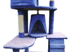YES4PETS 193cm Cat Scratching Tree Post Sisal Pole Scratching Post Scratcher Tower Condo Blue - 45-Degree Angle