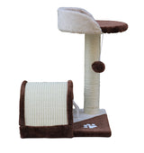 YES4PETS 50 cm Cat Scratching Post Tree Scratching Pole Climbing Post-Brown - Front View