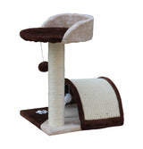 YES4PETS 50 cm Cat Scratching Post Tree Scratching Pole Climbing Post-Brown - Top-Down View