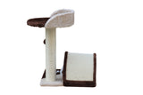 YES4PETS 50 cm Cat Scratching Post Tree Scratching Pole Climbing Post-Brown - 45-Degree Angle