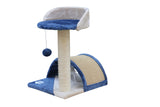 YES4PETS 50 cm Cat Scratching Post Tree Scratching Pole Climbing Post-Blue - Front View