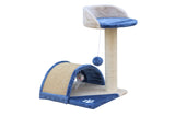 YES4PETS 50 cm Cat Scratching Post Tree Scratching Pole Climbing Post-Blue - Side View
