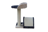 YES4PETS 50 cm Cat Scratching Post Tree Scratching Pole Climbing Post-Grey - Side View