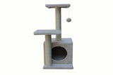 YES4PETS 71cm Beige Cat Scratching Tree Scratcher Post Pole Furniture Gym House - Side View