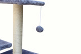 YES4PETS 71cm Grey Cat Scratching Tree Scratcher Post Pole Furniture Gym House - Top-Down View