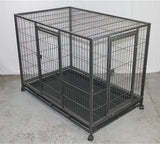 YES4PETS XL Pet Dog Cat Cage Metal Crate Kennel Portable Puppy Cat Rabbit House - Side View