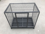 YES4PETS Medium Pet Dog Cat Cage Metal Rabbit Crate Carrier Kennel Wheel & Tray - 45-Degree Angle