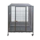 YES4PETS XXL Pet Dog Cat Cage Metal Crate Kennel Portable Puppy Cat Rabbit House - Top-Down View